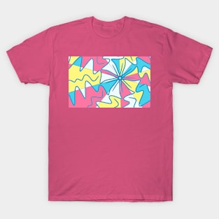 Colourful inspiration in pink, yellow and blue T-Shirt